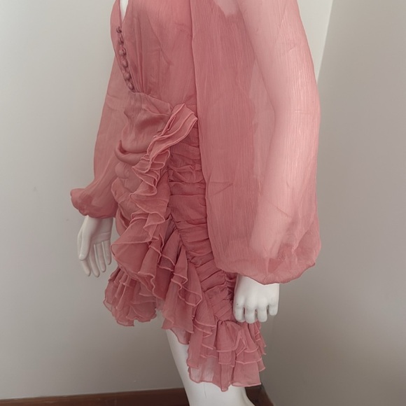 L'ATISTE Pink Asymmetrical  Dress Size S - Picture 5 of 10